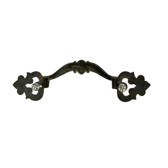 Drawer or Furniture Pull Lot of 7 Mismatched Vintage Metal Scrolls DIY Upcycle - Picture 3 of 13